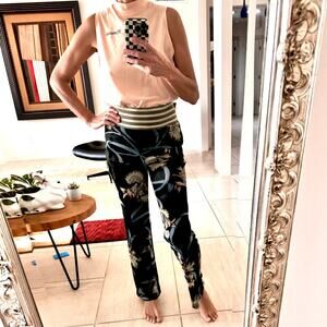 Beate Heymann Street Couture Wide Leg Mesh Pants Size 6